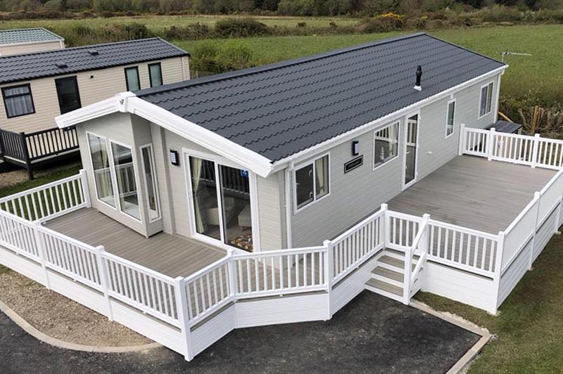 Static Caravan Lodge Plastic Decking Boards UPVC Kits UK